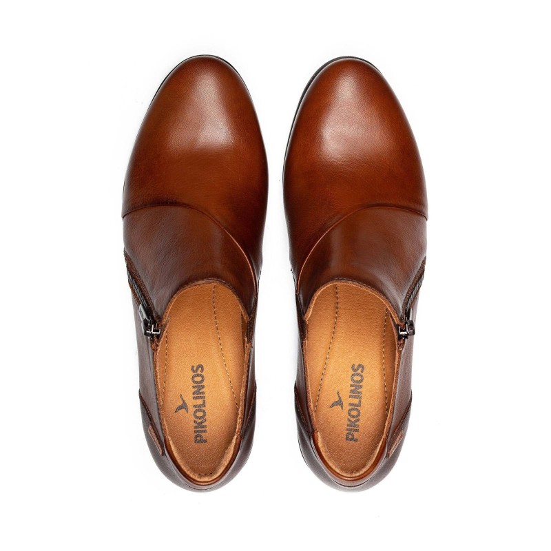 ZAPATO ABOTINADO CREMALLERA CUERO