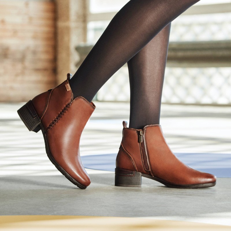 BOTIN CREMALLERA VISTA CUERO