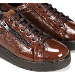 ZAPATO ELASTICO Y CRAMALLERA CUERO