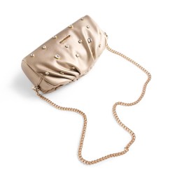 BOLSO CADENA ADORNOS CIRCONITAS PLATINO