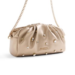 BOLSO CADENA ADORNOS CIRCONITAS PLATINO