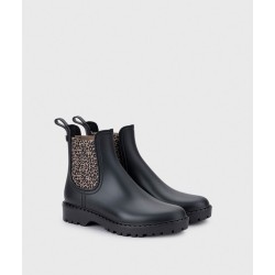 BOTIN LLUVI ELASTICO LATERAL NEGRO
