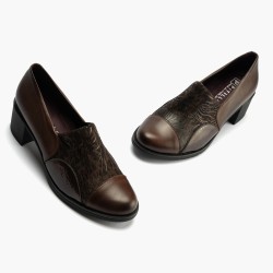 ZAPATO ABOTINADO LYCRA MARRON