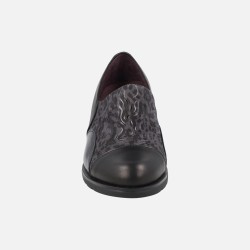 ZAPATO ABOTINADO LYCRA NEGRO