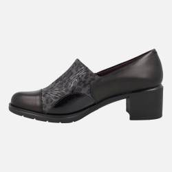 ZAPATO ABOTINADO LYCRA NEGRO