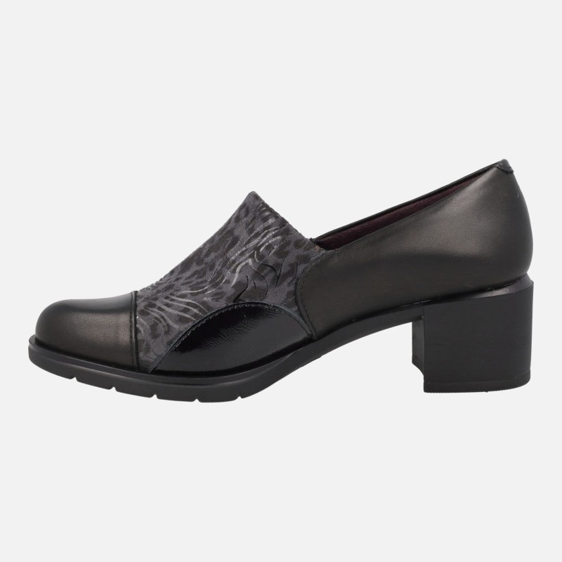 ZAPATO ABOTINADO LYCRA NEGRO