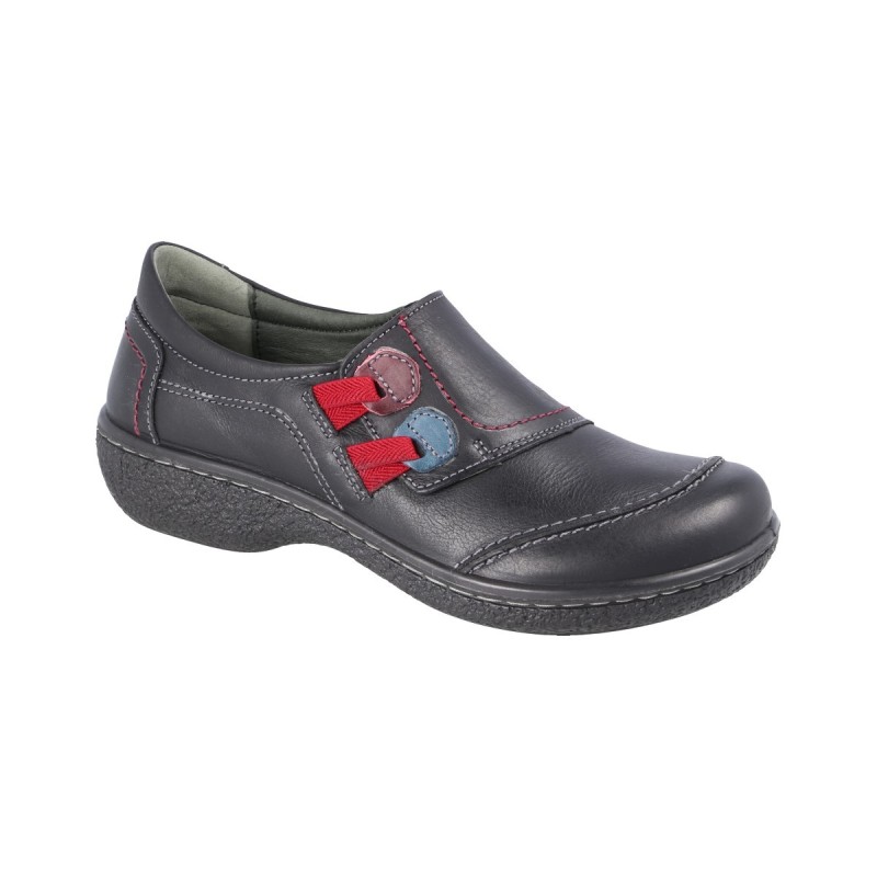 ZAPATO ABOTINADO GOMAS NEGRO