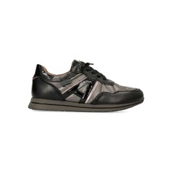CASUAL CORDON ELASTICO LETRA NEGRO/PLOMO