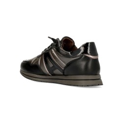 CASUAL CORDON ELASTICO LETRA NEGRO/PLOMO