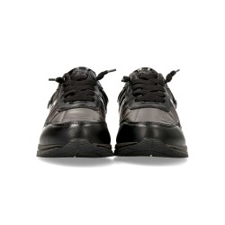 CASUAL CORDON ELASTICO LETRA NEGRO/PLOMO