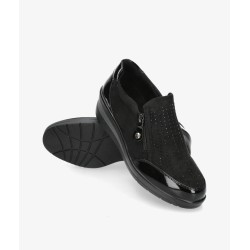 CONFORT CU?A CREMALLERA STRASS NEGRO