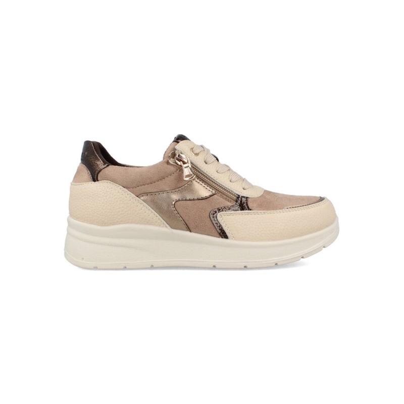 CASUAL CREMALLERA LATERAL CORDON CREMA