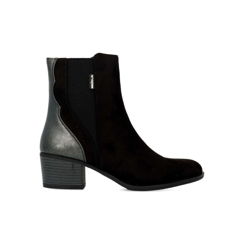 BOTIN CREMALLERA LATERAL NEGRO