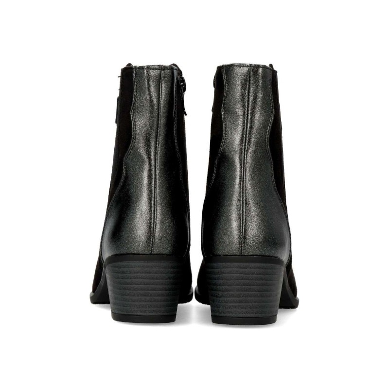 BOTIN CREMALLERA LATERAL NEGRO