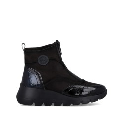 BOTIN CREMALLERA FRONTAL NEGRO/GRIS