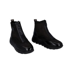 BOTIN CREMALLERA FRONTAL NEGRO/GRIS