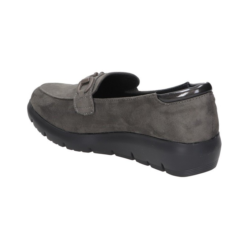 MOCASIN CONFORT ADORNO CADENA TAUPE