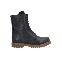 MILITAR PIEL CORDONES NEGRO