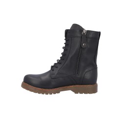 MILITAR PIEL CORDONES NEGRO