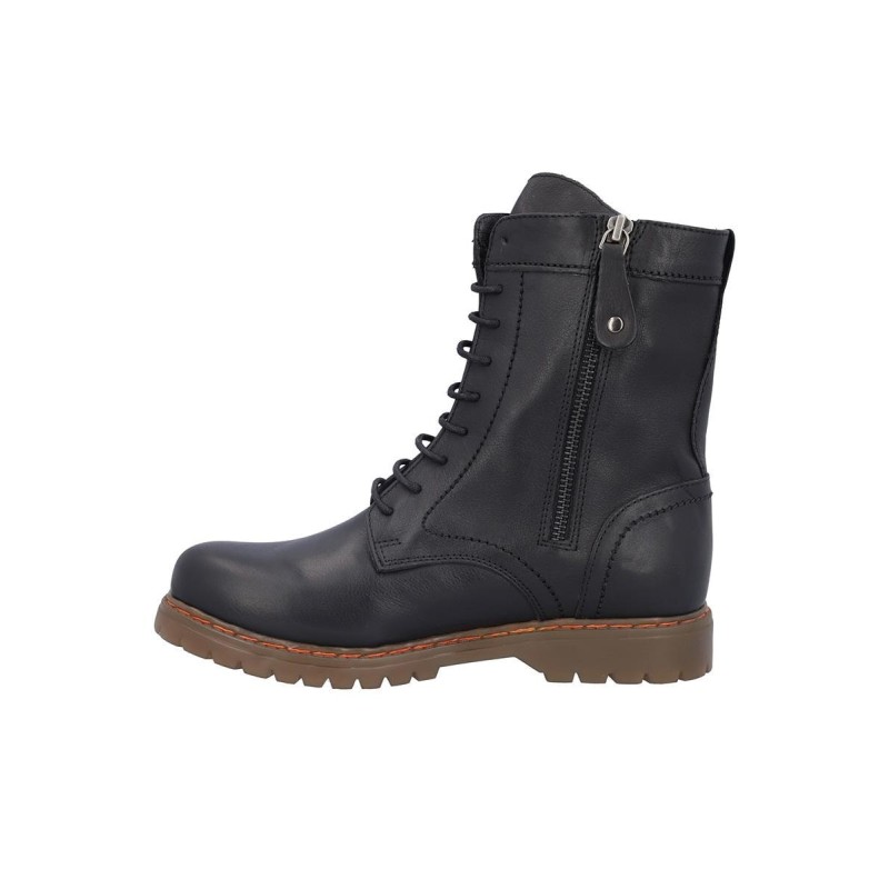 MILITAR PIEL CORDONES NEGRO