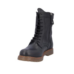 MILITAR PIEL CORDONES NEGRO