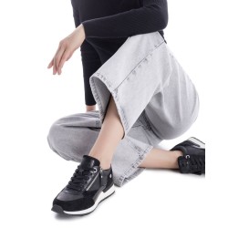 DEPORTIVO CASUAL COMBINADO NEGRO