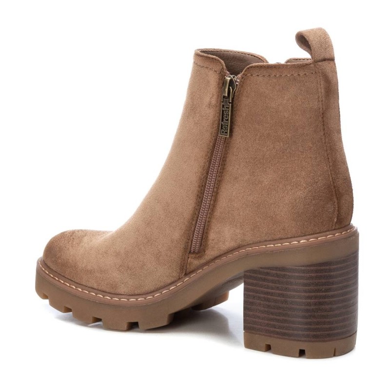 BOTIN  CON TACON Y CREMALLERA TAUPE