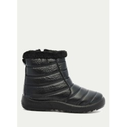 BOTIN NYLON CUELLO PELO NEGRO