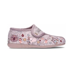 ZAPATILLA CERRADA VELCRO PARDO