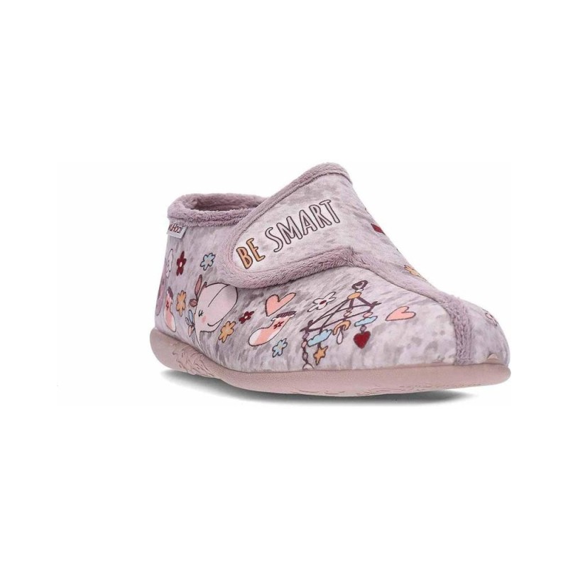 ZAPATILLA CERRADA VELCRO PARDO