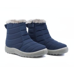 BOTIN NYLON CUELLO PELO MARINO