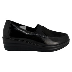 MOCASIN CULA ELASTICOS NEGRO