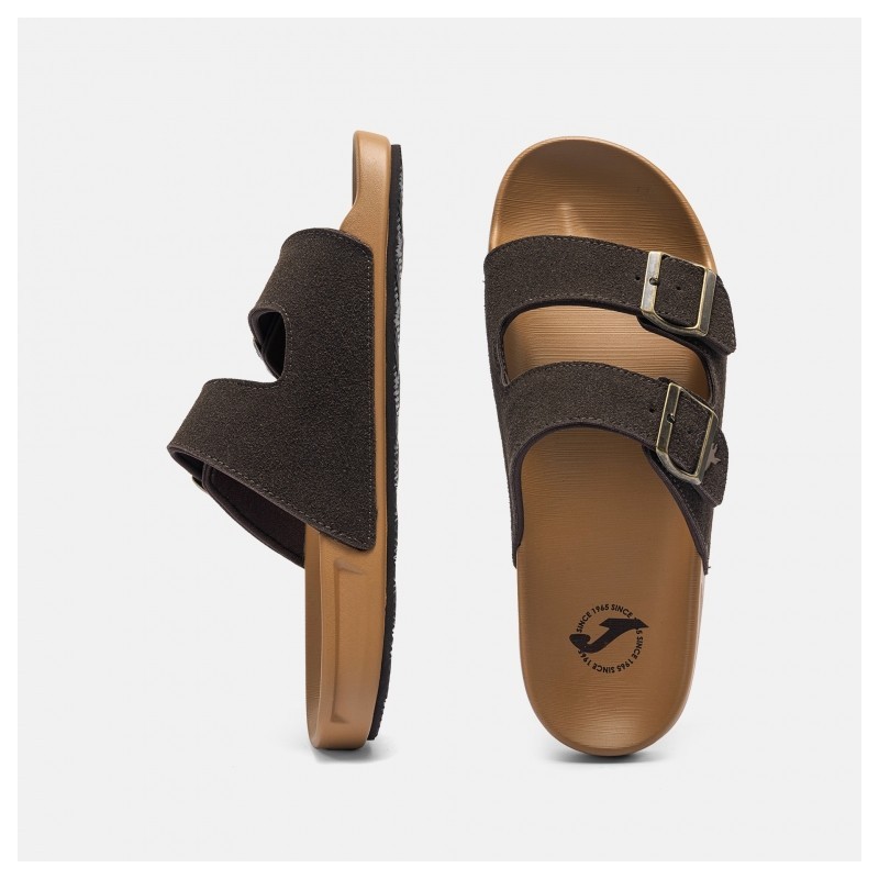 SANDALIA BIO DOS HEBILLAS MARRON