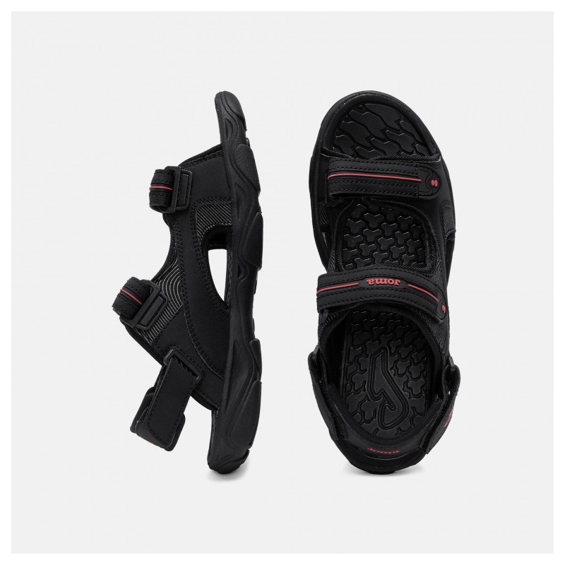 SANDALIA DOS VELCROS NEGRO