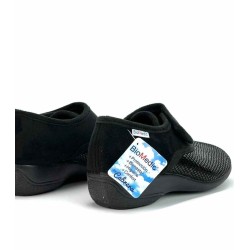 ZAPATILLA VELCRO, SERPIENTE NEGRO