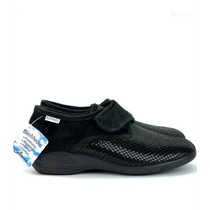 ZAPATILLA VELCRO, SERPIENTE BIOMEDIC NEGRO