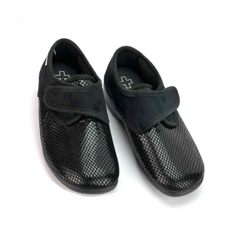 ZAPATILLA VELCRO, SERPIENTE BIOMEDIC NEGRO