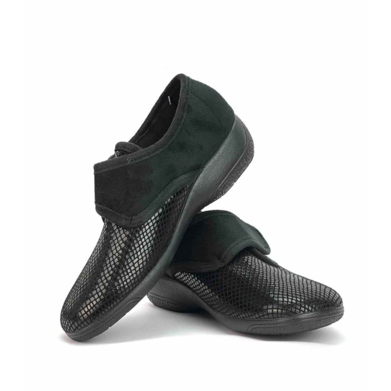 ZAPATILLA VELCRO, SERPIENTE BIOMEDIC NEGRO