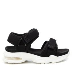 SANDALIA TEXTIL NEGRO