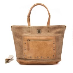 BOLSO ASAS REMACHES CAMEL