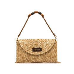 BOLSO RAFIA NATURAL/MOKA