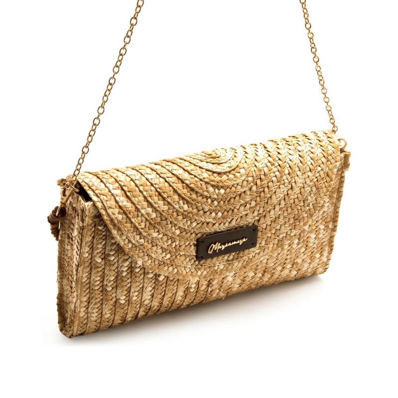 BOLSO RAFIA NATURAL/MOKA