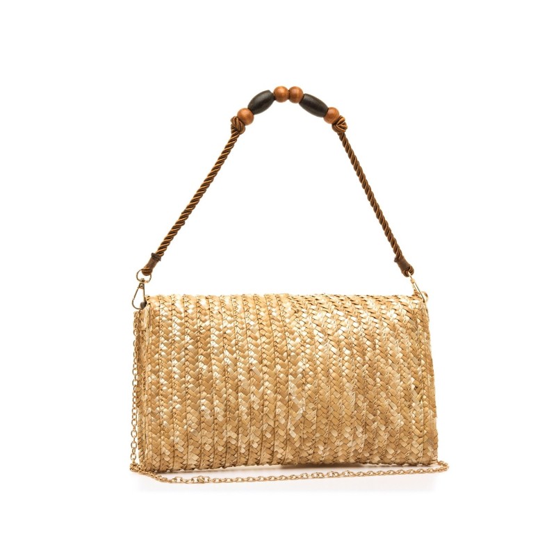 BOLSO RAFIA NATURAL/MOKA