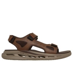 SANDALIA DOS VELCROS MARRON