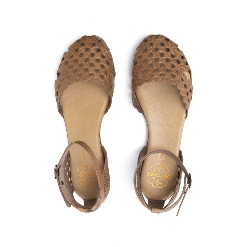 PALA Y TALON CALADA TAUPE