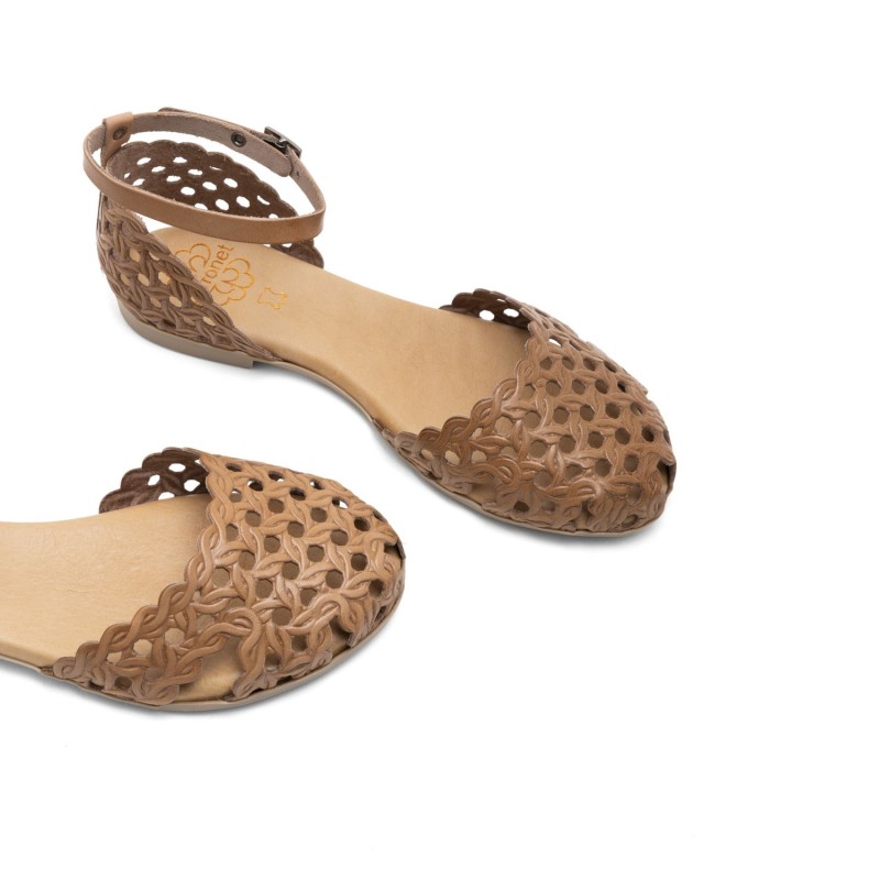 PALA Y TALON CALADA TAUPE