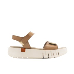 SANDALIA DOS VELCROS TAUPE