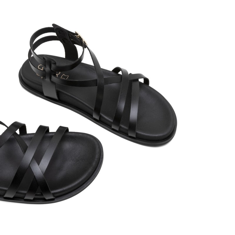 ROMANA TIRAS DOS HEBILLAS NEGRO