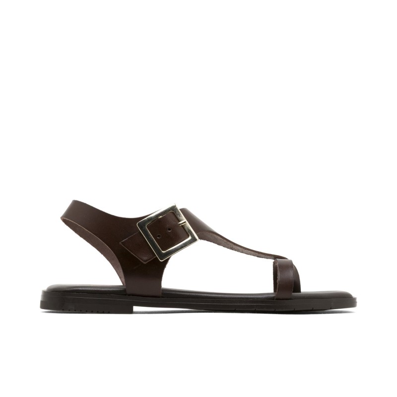 SANDALIA TRIANGULO T MOKA