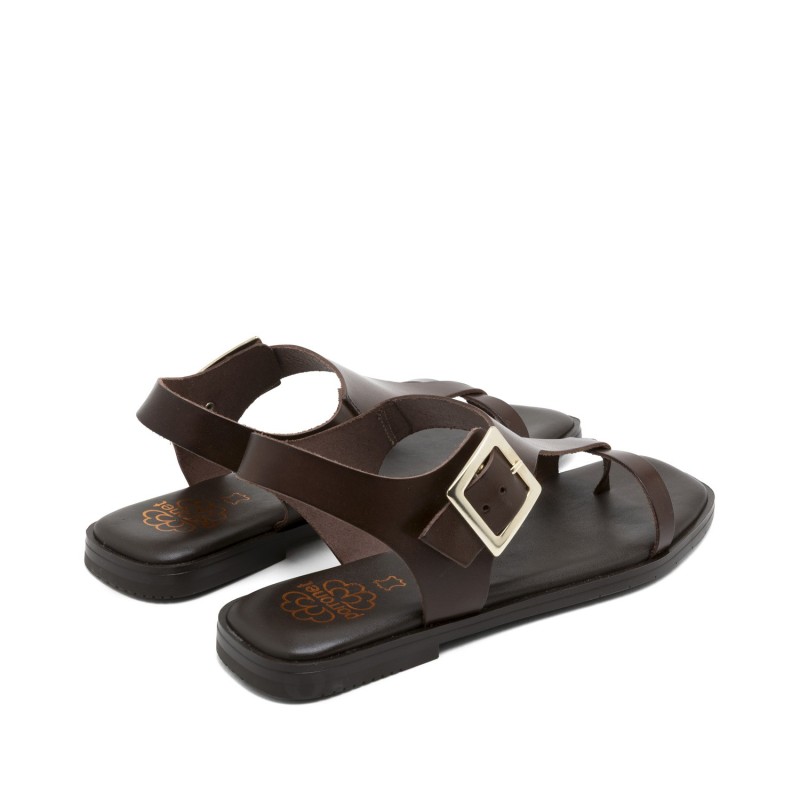 SANDALIA TRIANGULO T MOKA